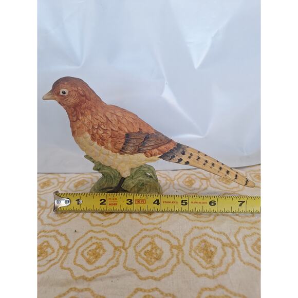 Vintage Hand-Painted Pheasant Figurine – Realistic Game Bird Resin Décor - Picture 7 of 7